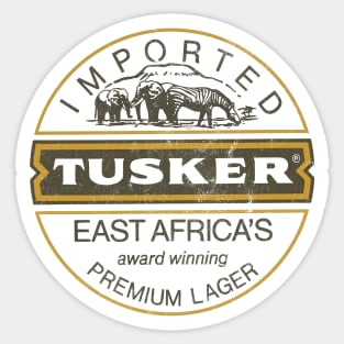 Tusker East Africa   --- Vintage Beer Aesthetic Sticker